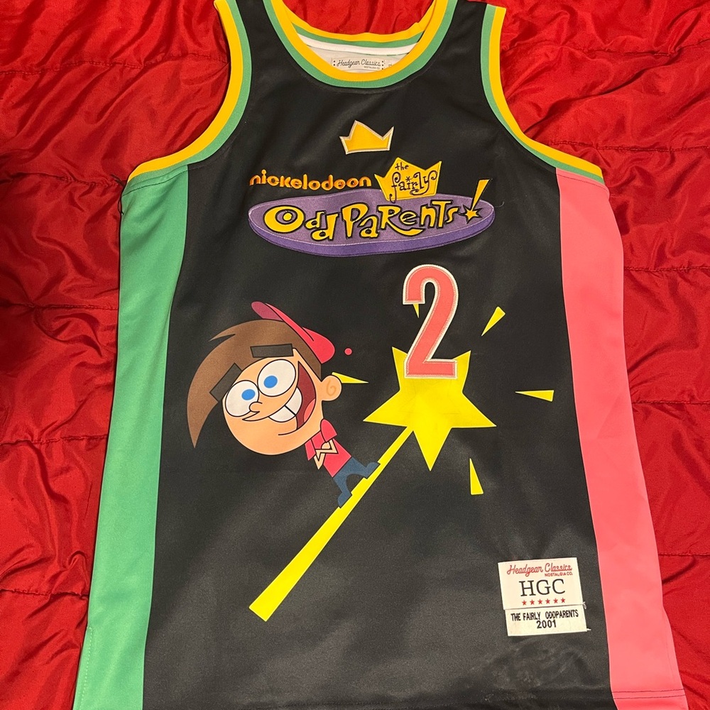 HGC Nickelodeon Black and Multicolor Fairly OddParents Jersey